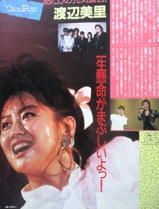 ♪渡辺美里切り抜き+特集冊子！久保田利伸尾崎豊ハウンドドッグ佐野元春白井貴子玉置浩二南こうせつ甲本ヒロト岡村靖幸TMネットワーク