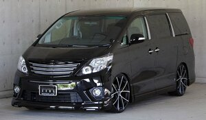 M'z SPEED 4点キット(マフラー1本出し用) ホワイトパールクリスタルシャイン (070) FRP アルファード 20系 H23.11～H26.12 S MC後