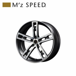 M'z SPEED Julia 555 MONOBLOCK 20×8.5J PCD112 5H +38 マットブラック/ポリッシュ 20インチ 鋳造1ピースアルミホイール 1本