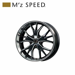 M'z SPEED Julia LAUNCHER MONOBLOCK 22×10.0J PCD150 5H +52 マシニング/ブラック 22インチ 鋳造1ピースアルミホイール 1本