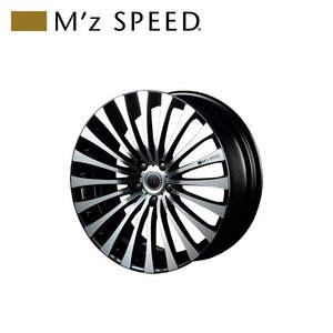 M'z SPEED Julia 666 MONOBLOCK 20×8.5J PCD114.3 5H +35 ブラック/ポリッシュ 20インチ 鋳造1ピースアルミホイール 1本