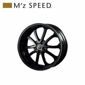 M'z SPEED juno Babel 19×8.0J PCD114.3 5H +48 ブラック/ブラック 19インチ 鋳造1ピースアルミホイール 1本