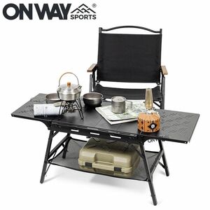 第三世代 ONWAY IGTテーブル アルミIGTローテーブル フラットバーナーテーブル OW-5643-PLUS 収納ケース付き
