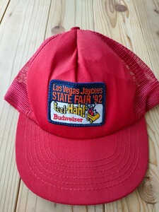 キャップ 　帽子　90's ビンテージCAP Budweiser　バドワイザー　Made in USA 