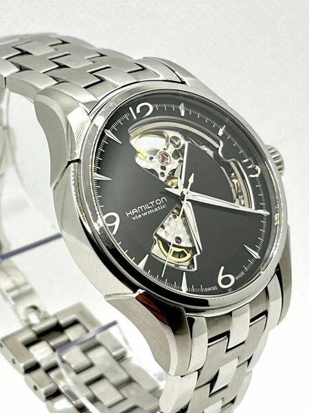【極美品】HAMILTON ハミルトン　ジャズマスター ビューマチック オープンハート　H325651 スケルトン　自動巻き　腕時計　時計