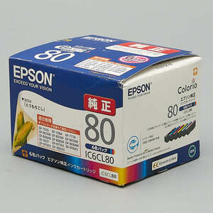 送料無料!! EPSON IC6CL80 6色パック インクカートリッジ とうもろこし 純正 アウトレット品 【ku】