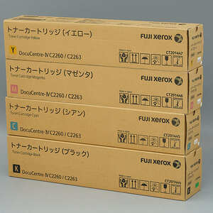 送料無料!! FUJI XEROX CT201444 CT201445 CT201446 CT201447 4色セットトナーカートリッジ 純正