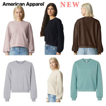 新商品　アメリカンアパレル　ブラック　L　レディース　スウェット　トレーナー　ReFlex Fleece Crewneck Sweatshirt AmericanApparel_画像9