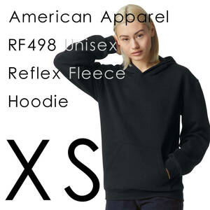 新商品　アメリカンアパレル　ブラック　XS　スウェット　パーカー　フーディ　男女兼用　ReFlex Fleece Hoodie AmericanApparel