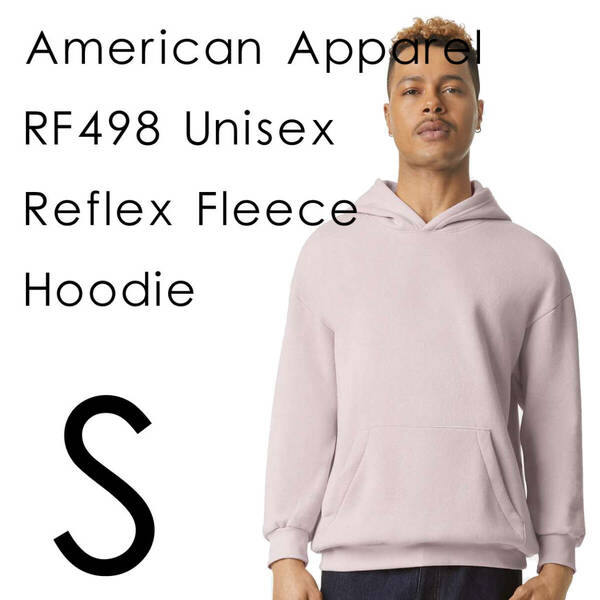 新商品　アメリカンアパレル　BLUSH　S　スウェット　パーカー　フーディ　男女兼用　ReFlex Fleece Hoodie AmericanApparel