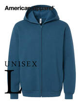 新商品　アメリカンアパレル　SEA BLUE　L　スウェット　ジップパーカー　フーディ　ReFlex Fleece Full-Zip Hoodie AmericanApparel_画像10