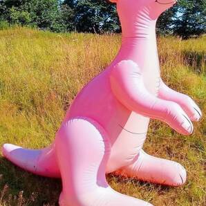 ★Horseplay社製 ピンクカンガルー 空気ビニール風船 空ビ フロート 浮き輪 Inflatable Pink kangaroo Pool toys Balloon POPの画像3