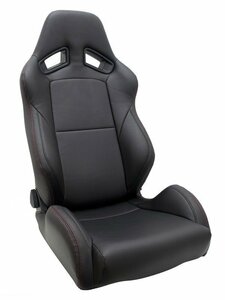 [JADE]RECARO SR-7 KK100用シートカバー(ブラック×レッドステッチ)