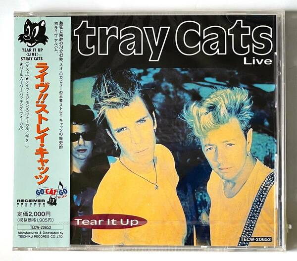 未開封新品CD【送料無料】ライヴ!!ストレイ・キャッツ●TEAR IT UP/STRAY CATS LIVE●ブライアン・セッツァー●Brian Setzer【プロモ盤】