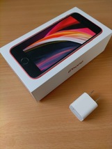 SIMフリー iPhone SE2 128GB Product Red 第2世代 純正バッテリー交換済 97%　赤 レッド_画像3