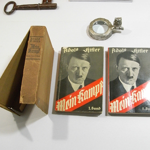 H1/洋書 アドルフ・ヒトラー 我が闘争 2冊セット Adolf Hitler Mein Kampf 1937年版 ドイツ語 /ナチス・ドイツ/ /戦前古本古書の画像1