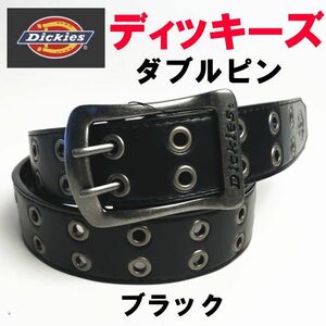 ブラック 黒 Dickies ディッキーズ 126 ダブルピン 　ベルト