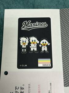 nanaco Chiba Lotte not yet registration new goods Chiba Lotte Marines *2023 ZOZO marine lamp place card 