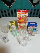 《最終出品》ジョッキ　 グラス 　ビールジョッキ　　キリンラガー　中山美穂　プラッシー　アサヒ　坂井宏行　まとめて　食器　コップ_画像1