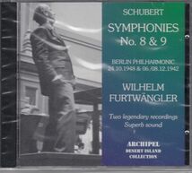 [CD/Archipel]シューベルト:交響曲第9番ハ長調D.944他/W.フルトヴェングラー%ベルリン・フィルハーモニー管弦楽団 1942.12他_画像1