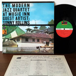 ★LP The Modern Jazz Quartet + Sonny Rollins / The Modern Jazz Quartet At Music Inn — Volume 2 '72 JPN 国内盤_Atlantic P-6090A