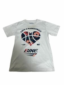 【25日限定値下げ】バスケットボールウェア Tシャツ BIKE Mサイズ 半袖Tシャツ　白　ホワイト