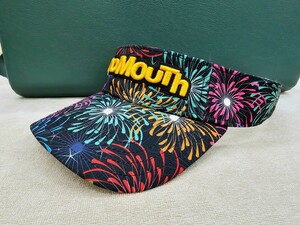 ラウドマウス サンバイザー 総柄 花火 メンズ レディース ユニセックス フリー ゴルフ サイズ調整可 LoudMouth