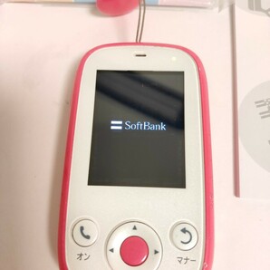 みまもりケータイ4 ピンク 取り説、箱付き ソフトバンク キッズケータイ SoftBank 子供携帯の画像1