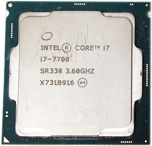 送料無料 Intel Core i7-7700 (3.60GHz/TB:4.20GHz/SR338 bulk LGA1151/4C/8T/L3 8M/HD530/TDP65W 起動確認済