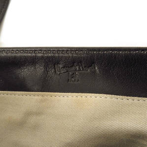 17136 美品 MARGARET HOWELL マーガレットハウエル ソフトレザー シルバー金具 ミニボストンバッグ ハンドバッグ 鞄 黒 ブラック 日本製の画像8