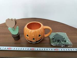 コレクション　昭和　レトロ　アンティーク　カボチャコップ　ハロウィン　お花クリップ　飾り　店舗装飾