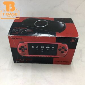 1円〜 動作確認済み 初期化済 欠品 SONY PSP-3000 レッド ブラック