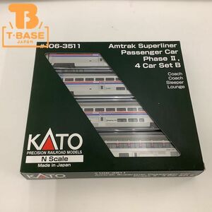 1円〜 動作未確認 KATO Nゲージ #106-3511 Amtrak Superline Passenger Car Phase II,4 Car Set B アムトラック 海外車両 /a