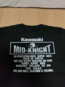 【新品未使用】MID-NIGHT Tシャツ バイカーに！ (検索用 Kawasaki SUPER BIKE)