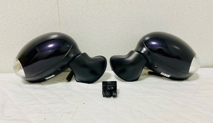 H25y HE22S スズキ ラパン 中古 左右 電動格納式 7P ドアミラー ウインカー ミラースイッチ 付 ZED HF22S マツダ スピアーノ