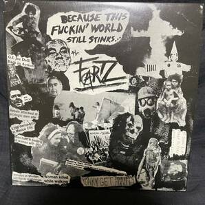 【缶バッチ・ポスター付】 The Fartz 「Because This Fucking World Stinks」 LPレコード パンク・ハードコアの画像1