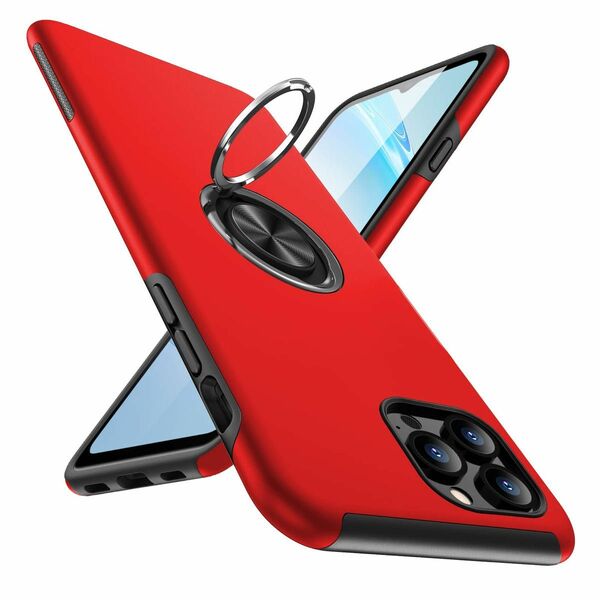 iphone14 Pro Max ケース リング 耐衝撃 カバー 薄型 tpu 衝撃吸収 指紋防止TPU+PC材質 