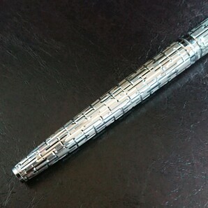 【美品】 ウォーターマン CF 純銀 スターリングシルバー Waterman C/F Argent Massif Sterling Silver ペン先 18K 750 管R1の画像10