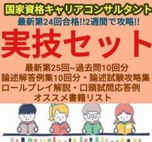 ①論述・実技試験攻略！キャリコン 要点まとめ&過去問解説 キャリアコンサルタント JCDA 回答 解答 第25回 2024年 ロープレ 2023年 対策