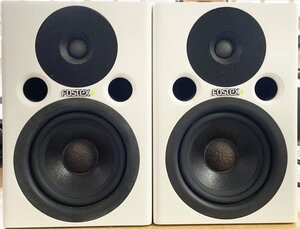 FOSTEX Professional Studio monitor PM0.4 white 2 pcs unused storage goods electrification sound out has confirmed TPSP-107