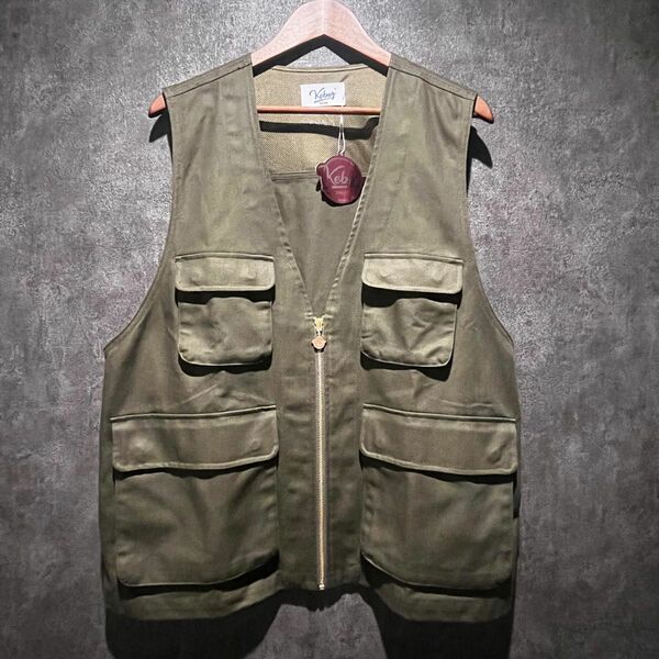 KEBOZ DUCK VEST ダックベスト　カーキL