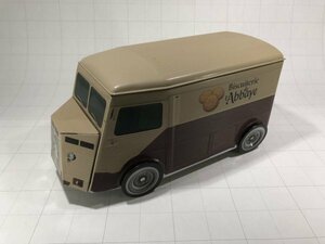 Citroen シトロエン Hトラック ブリキ缶 Biscuiterie Abbaye tin can