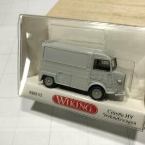 WIKING Citroen 1/87 シトロエン HY Verkaufswagen & Wellblechgarage 2個セットの画像4