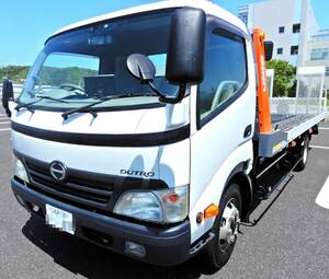 ヒノデュトロ■積載車■H22年■車検付：R7年5月■走行13万㎞■UNIC■ラジコン付■6速MT■機関好調■キャリアカー■車両運搬車■取説/保証書