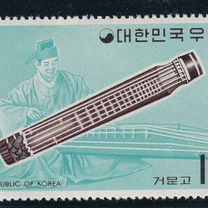 韓国切手 楽器 民族楽器 10種完  1974の画像4