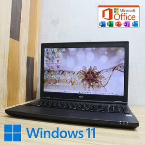 ★中古PC 500GB★VK16EX-T Celeron 3855U Win11 MS Office 中古品 ノートPC★P69447