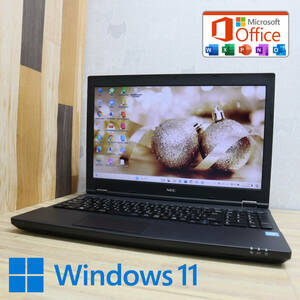 ★美品 500GB★VK16EX-T Celeron 3855U Win11 MS Office 中古品 ノートPC★P69453