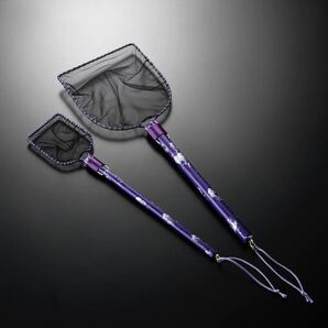 角型オリジナルカラータモS.Mサイズ2本セット めだか  紫 紫タモ 選別網 ヤフセイメダカ ヤフセイタモの画像1