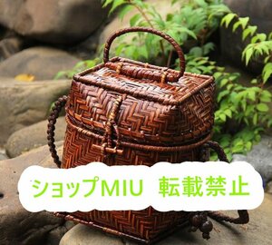 ！竹編み上げ 収納バッグ カゴバック 新品登場 お洒落買い物カゴ 手作りバスケット