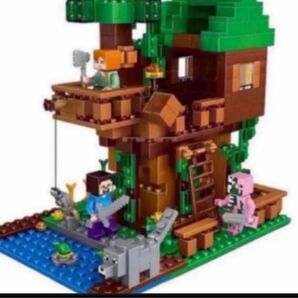 ツリーハウス LEGOレゴ互換 マインクラフト 風　ミニフィグ